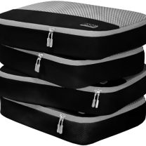 Dot&Dot Large Packing Cubes - 4 Pcs Suitcase Organizer Set - Carry On Travel Cubes